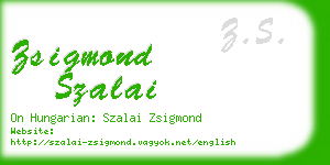 zsigmond szalai business card